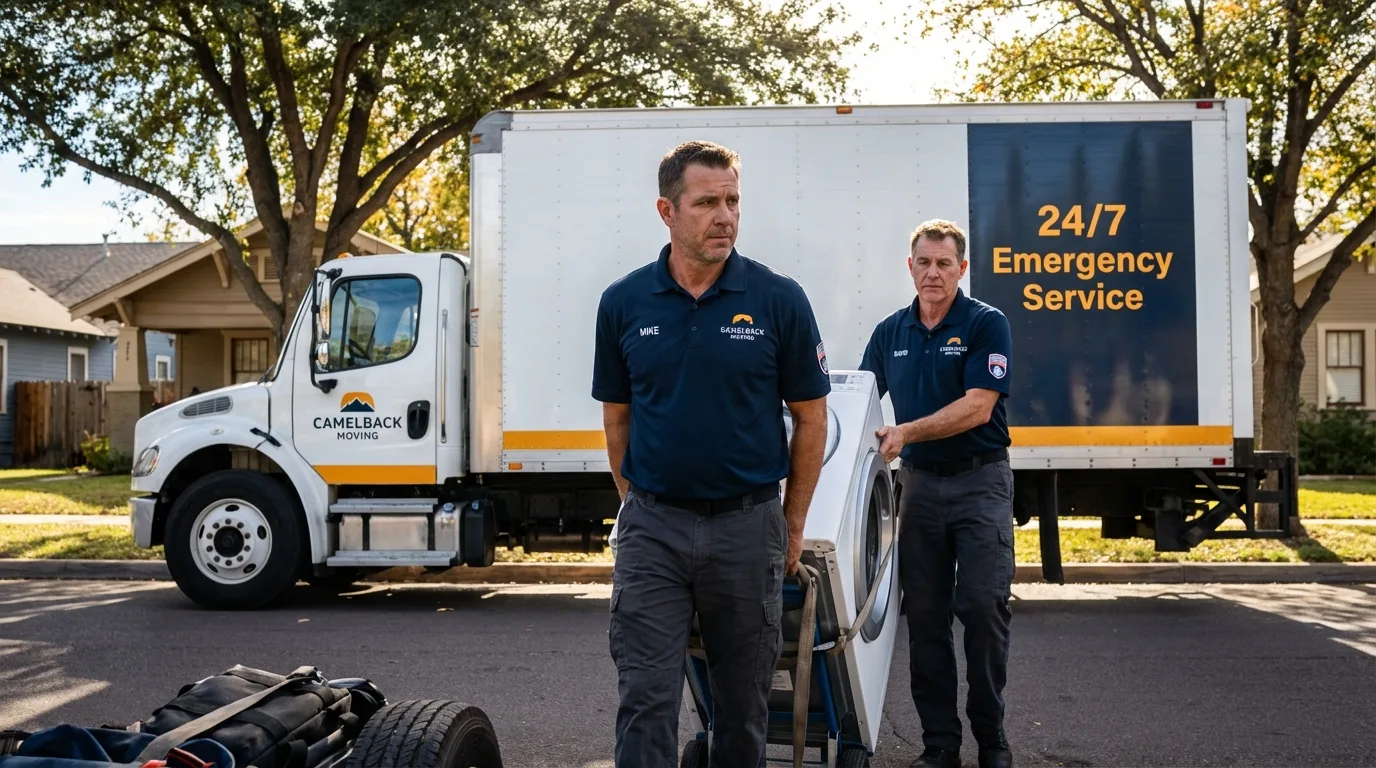 CamelBack Moving crew loading furniture in Sulphur, LA